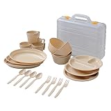 キャンパーズコレクション デイパーティー食器セット(4人用6種類) ナチュラル PCW-12(NA) キャンパーズコレクション デイパーティー食器セット(4人用6種類) ナチュラル PCW-12(NA)