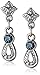 Downton Abbey Silver-Tone Blue Crystal Necklace and Earrings Jewelry Box Set