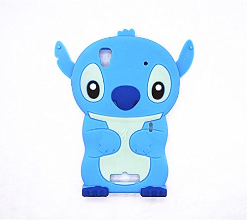 3D blue Stitch & Lilo Soft Silicone Case Cover For ZTE MAX N9520 Boost Mobile