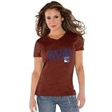 NHL Touch by Alyssa Milano New York Rangers Ladies Red Tri-Blend V-neck T-shirt (Large)