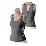 Womens Adidas Response Court Top - Black/White
