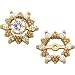 Stunning! 14k Yellow-gold .36cttw Diamond Earring Jackets