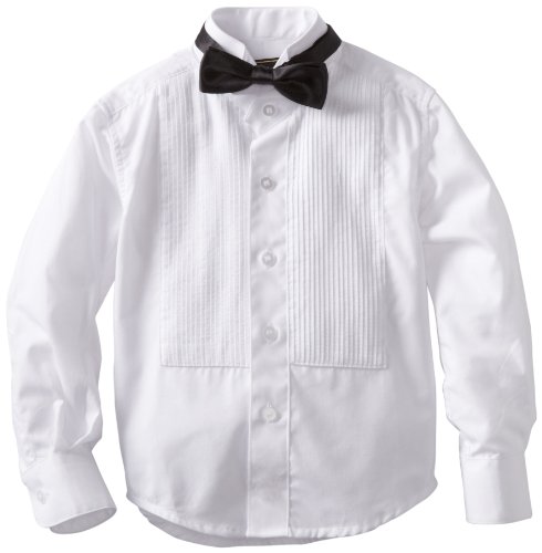 American Exchange Little Boys' Little Tuxedo Shirt with Bowtie
