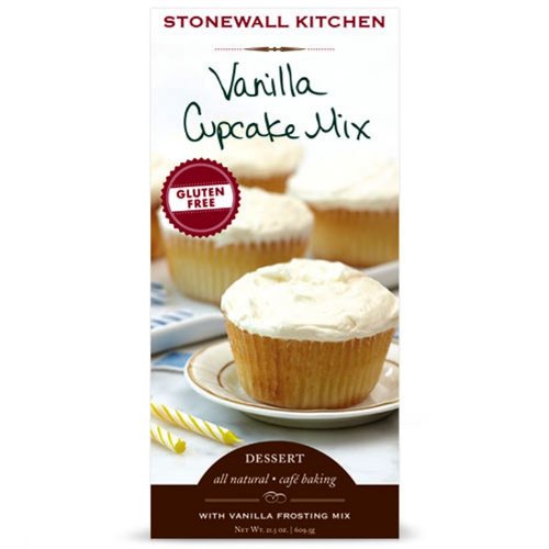 Stonewall Kitchens Gluten Free Vanilla Cupcake Mix, 21.5-Ounce (Pack of 2)