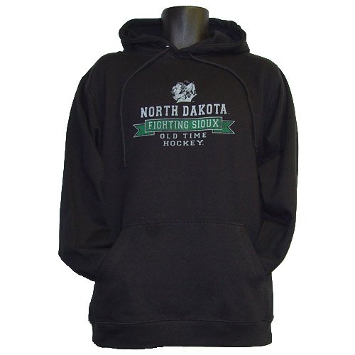 North Dakota Fighting Sioux Old Time Hockey Igloo Black Hoody