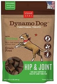 Cloud Star Dynamo Dog Hip & Joint Soft Chew Treats Chicken Formula - Grain Free - 5 oz