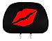 Yupbizauto New Interchangeable Car Seat Headrest Cover Universal Fit for Cars Vans Trucks - One Piece (Lips Kiss)