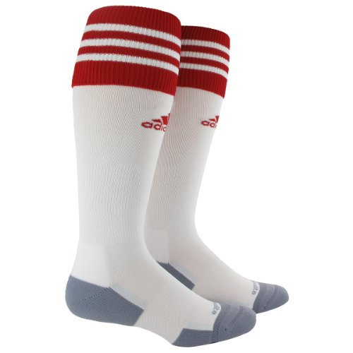 adidas Copa Zone Cushion II Sock, White/University Red, Large