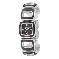 Fossil Ladies Square Link Bracelet Watch With Wood Inlays