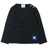 《年間定番》ZERO standard(ゼロスタンダード)10/-天竺少し肉厚の長袖Tシャツ 120cm/BK NO.B-100201