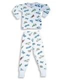 B. Steps - Infant Baby Boys Long Sleeved Cotton Pajamas, Lt. Blue, Multi