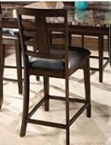 Set of 2 Bella Barstool In Deep Brown by Standard Furniture