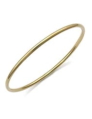 2.5mm 360° Degree Plain Round Womens Gold Bangle