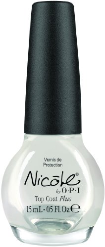 Nicole by OPI Nail Treatment, Top Coat Plus, 0.5 Fluid Ounce