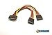 SATA 15 Pin Y Splitter 5 Wire Power Cable