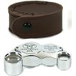 10x 15x Triplet Loupe Jeweler Gemologist Eye Magnifier