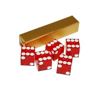 Set A Shopping Price Drop Alert For Trademark Poker 19mm A Grade Serialized Set of Casino Dice (Red)