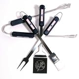 Motorhead Products MH5119 MLB 4-Piece BBQ Grilling Utensil Set, Yankees