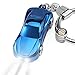 Jobon Key Chain Flashlights, Car Keychain Flashlight with 2 Modes LED Lights, Spring Ring Clip, Fancy and Adorable Men or Women Gifts Ideas (Blue)