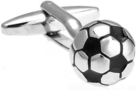 Inspire Jewelry Mens Soccer Ball 3D Cufflinks with Presentation Gift Box Suit Wedding Business