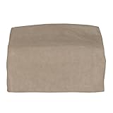 Budge English Garden Medium Outdoor Loveseat Cover P3W01PM1, Tan Tweed (37 H x 56 W x 37 D)