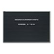 Quartet 903M Quartet Magnetic Wall Mount Letter Board, 36w x 24h, Black, Gray Aluminum Frame