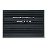 UPC 034138903902 product image for Quartet 903M Quartet Magnetic Wall Mount Letter Board, 36w x 24h, Black, Gray Al | upcitemdb.com