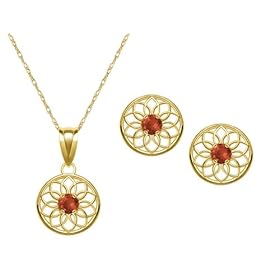 January Birthstone Jewelry Set