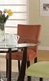 Set of 2 Parson Dining Chairs Terracotta Microfiber