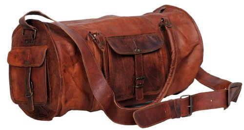 Komal s Passion Leather 24 Inch Duffel Travel Gymovernight Weekend Leather Bag