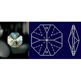 26mm 30% Lead Crystal Octagon Suncatcher by 