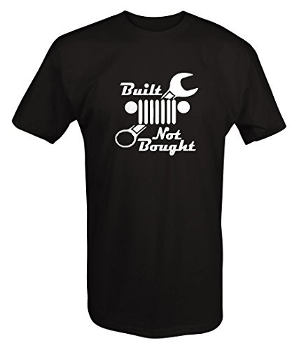 Built Not Bought Mechanic Jeep Wrangler Grill Wrench T Shirt