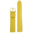 Watchband Genuine Lizard Yellow 16mm