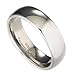 7mm White Tungsten Carbide Polished Classic Wedding Ring Band