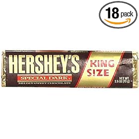 Hershey's Special Dark Chocolate Bar, 2.6-Ounce Bars (Pack of 18)