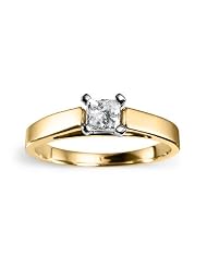 14k Yellow Gold Princess-Cut Diamond Solitaire Engagement Ring (1 2 Ct, J-K... by 