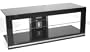 Ateca MAR105/BK - Glass AV Stand For LCD & Plasma TV Up To 42'' - With Integrated Cable Management