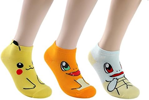 GiveOrange Socks Pokemon Fun Character Set (3 Pack)