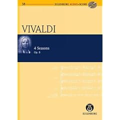Antonio Vivaldi: Die vier Jahreszeiten, op.8 RV269/315/293/297 f�r Violine und Orchester -- Studienpartitur (+CD) in der neuen Ausgabe von Eulenburg Audio + Score - Noten/sheet music