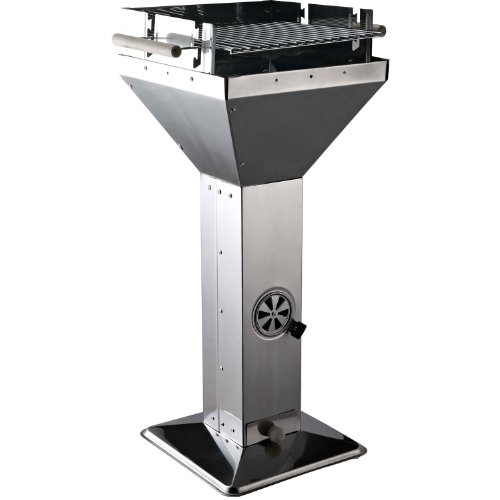 BBQ BARBECUE GRILLE ACIER INOXYDABLE À CHARBON CUISINE DE JARDIN 64
