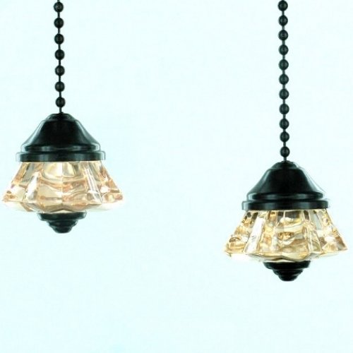 Pair of Oiled Bronze Pull Chain
