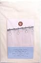 100% Cotton Pique Shower Curtain - Standard Size - Creamy Yellow Diamond Pattern