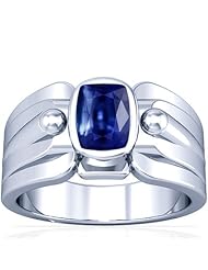 Platinum Cushion Cut Blue Sapphire Solitaire Ring (GIA Certificate)