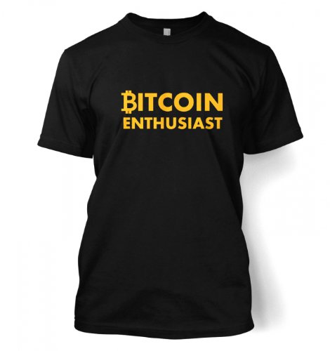 Something Geeky PP – Bitcoin Enthusiast T-shirt  Black