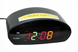 Equity by La Crosse30222 Multi Color LED Alarm Clock