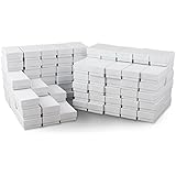 White Jewelry Gift Boxes Cotton Filled #21 (Case of 100)