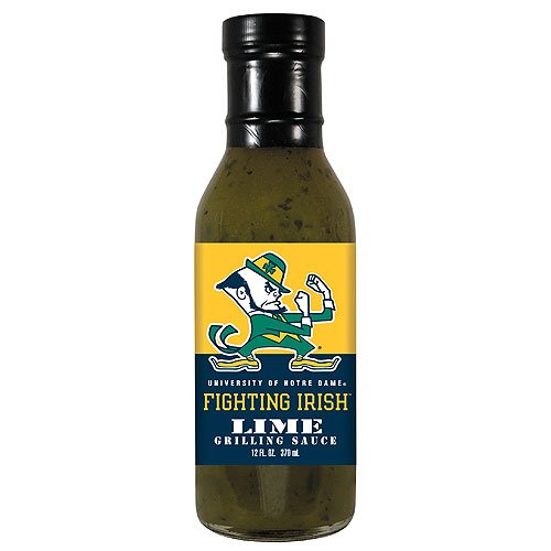 Notre Dame Fighting Irish NCAA Lime Grilling Sauce - 12oz by Hot Sauce Harry