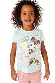Limited Pure Cotton Minnie Mouse Striped T-Shirt