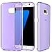 Galaxy S7 Edge Case, Tauri [Scratch Resistant] Ultra Slim Thin Clear Flexible Soft TPU Protective Case Cover for Samsung Galaxy S7 Edge - Purple
