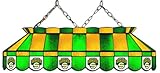 IMAGE OF Imperial Seattle Supersonics Licensed 40-Inch Rectangular Stained Glass Billiard Table Light